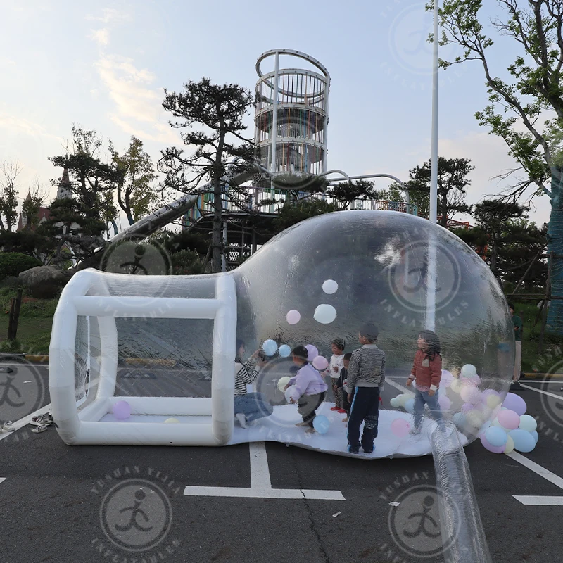3m diameter transparent Igloo dome house inflatable bubble tent for rent