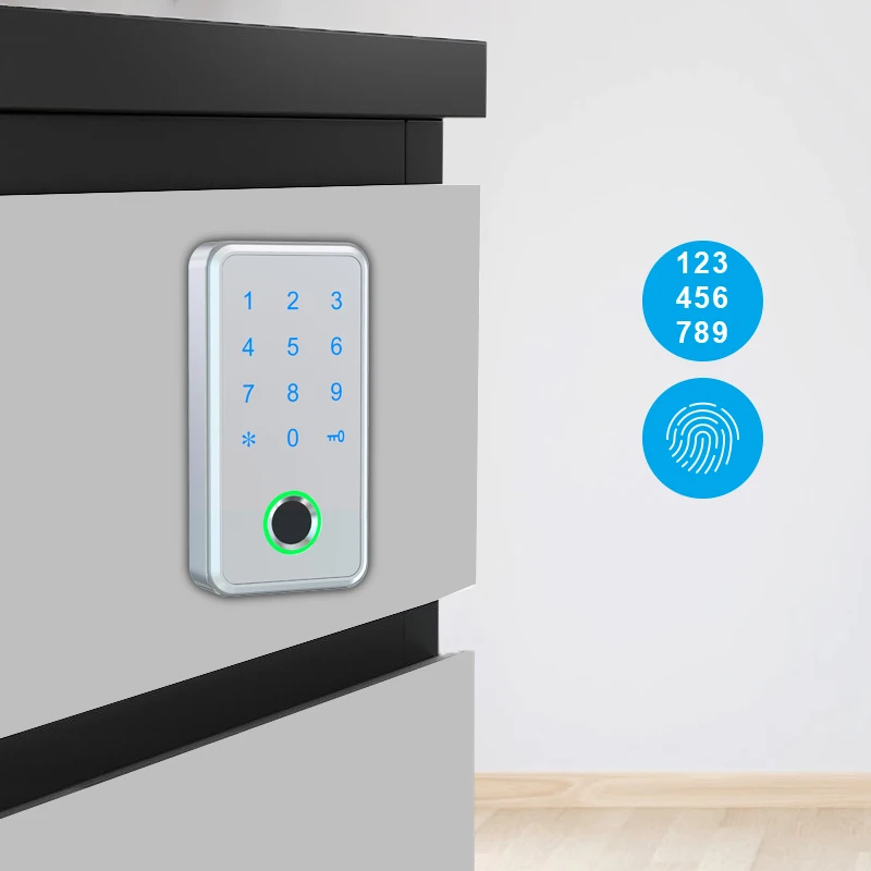 Electronic Smart Fingerprint Doorlock Digital Keypad Password Smart Cabinet Lock Drawer Locker