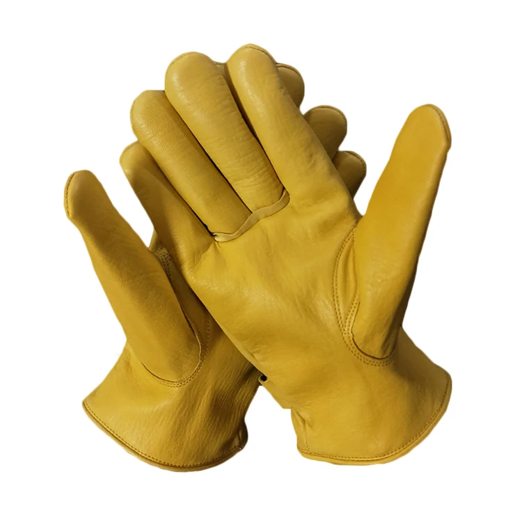 Buy cheap driving gloves yellow baseball gloves leather work gloves with logo