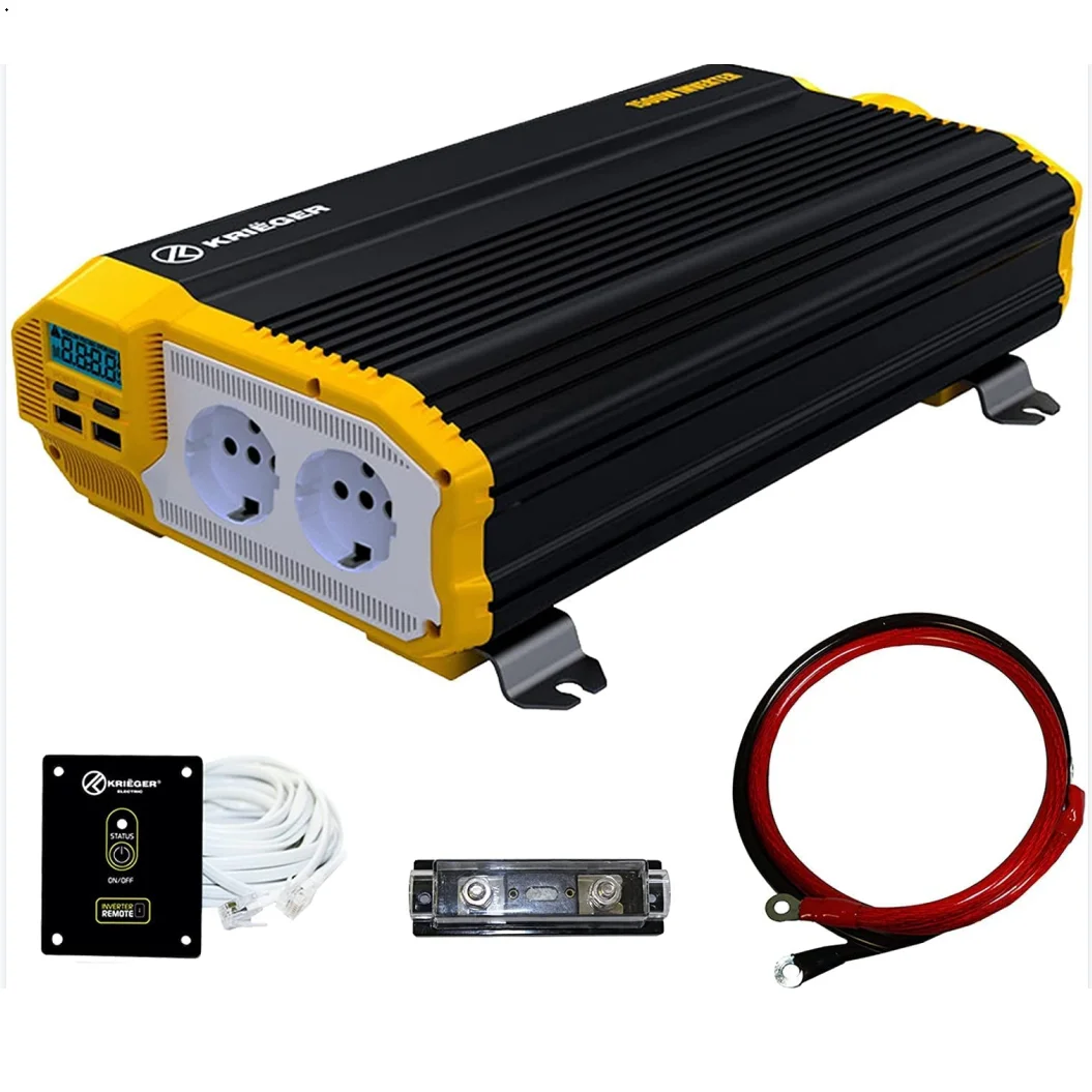 CE 1500W 3000w peak power inverter dc ac 12v 220v 50Hz/60Hz car inverters with remote control