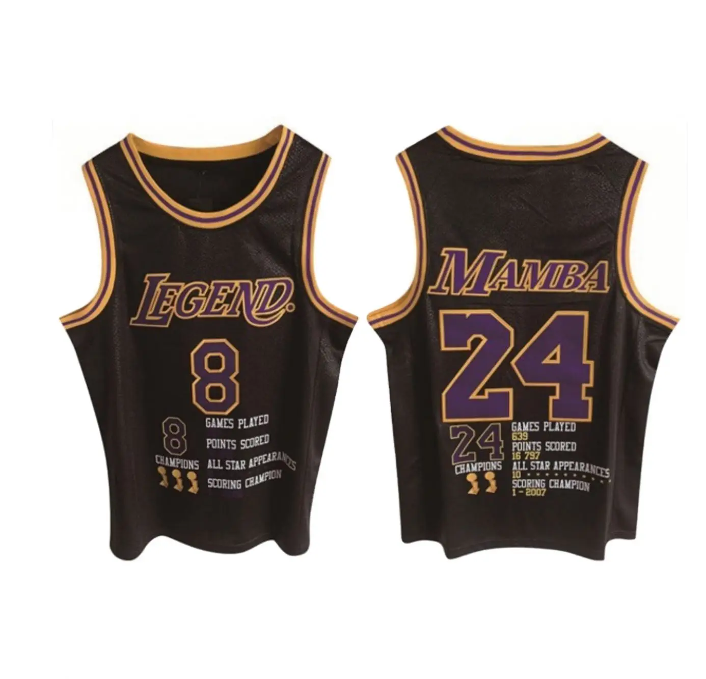 Wholesale New Hot Sale 2022 Printed Basketball Jersey Net #11 Irving #8 #24 Bryant Black Mamba All Team New Pattern Jersey