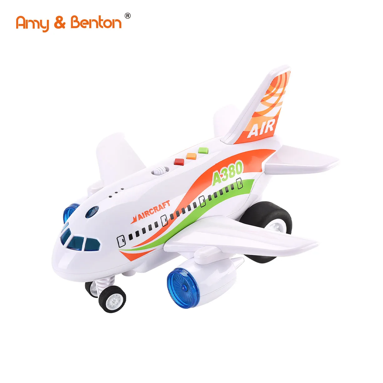 plastic battery operated friction airplane Plastic Electric Toys Universal Passenger Plane Toy
