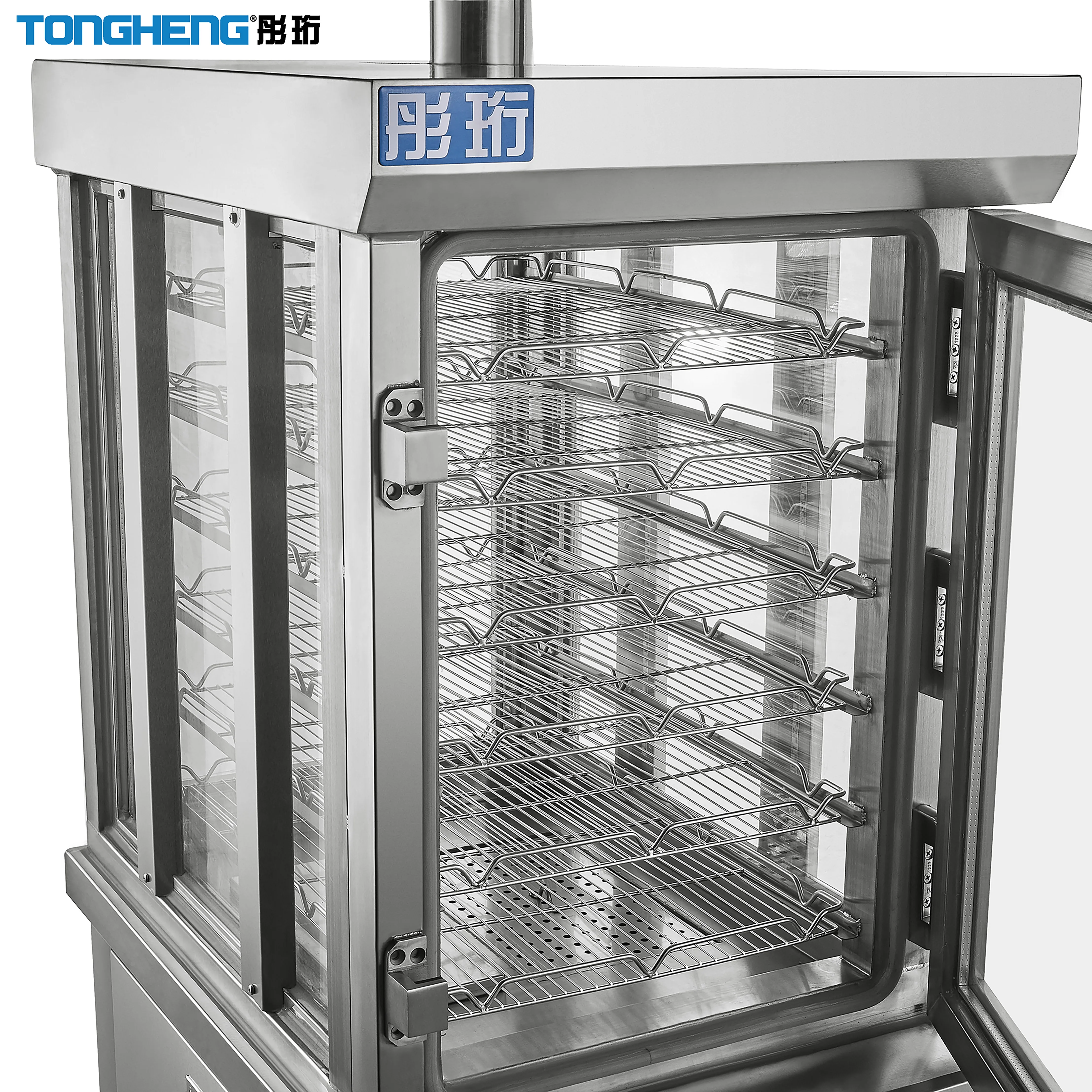 6 Layers Stainless Steel Steamed Rice Ark Gas Vegetables Steamer Cabinet