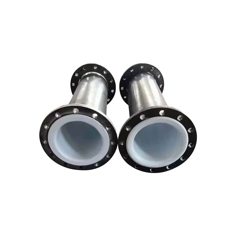 Ptfe Hdpe Pp Pe Po Lined Carbon Steel Pipe With Flange As Anti-corrosive Wear-resisting Pipe