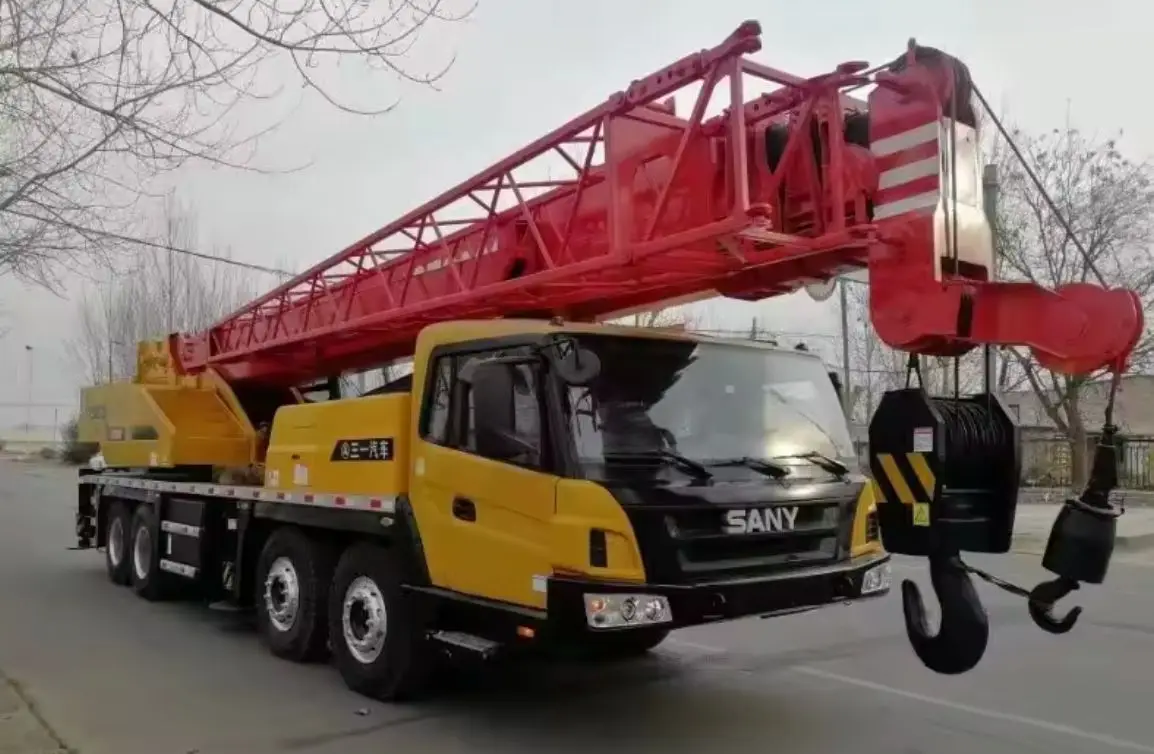 Хорошая цена распродажа 50 тонн Подержанный автокран Sany Stc500 гидравлический мобильный кран
