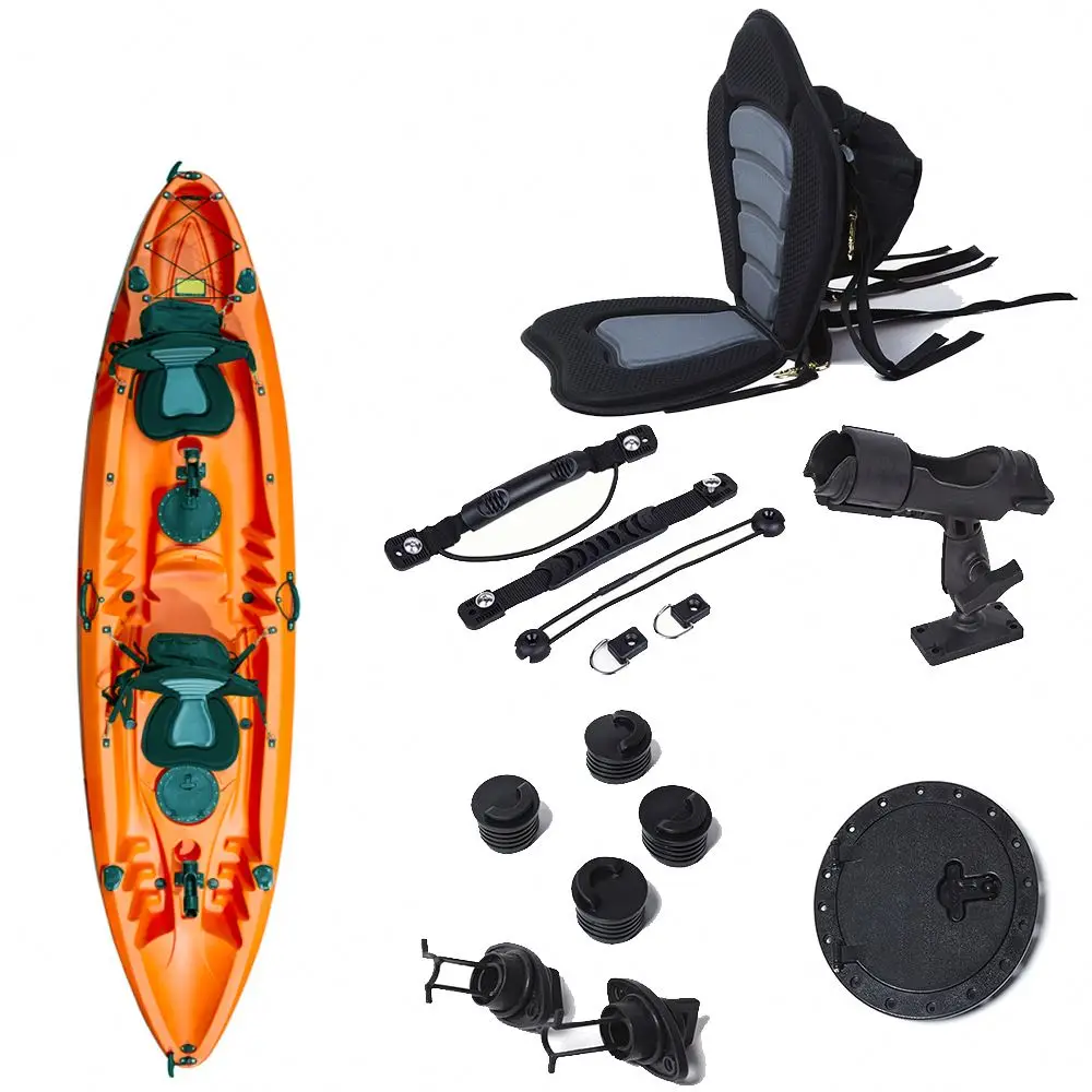 3D MAX Hot Sale Cheap Plastic No Inflatable pedla Kayak Family kayak seat Finishing Canoe With 3 Person Seat kayak