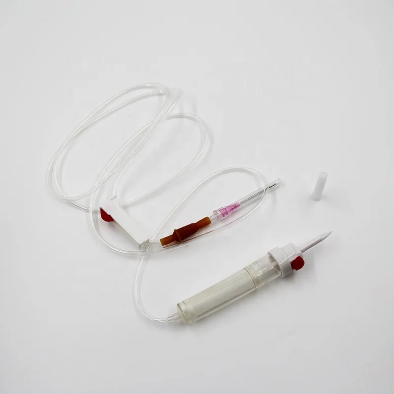 Медицинский одноразовый набор для переливания iv, удобный инфузионный набор для крови