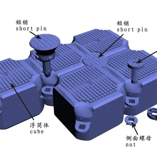 Пластиковые модульные плавающие кубики HDPE с аксессуарами лодки корабли ГИДРОЦИКЛ плавающий понтон каяк плавающая
