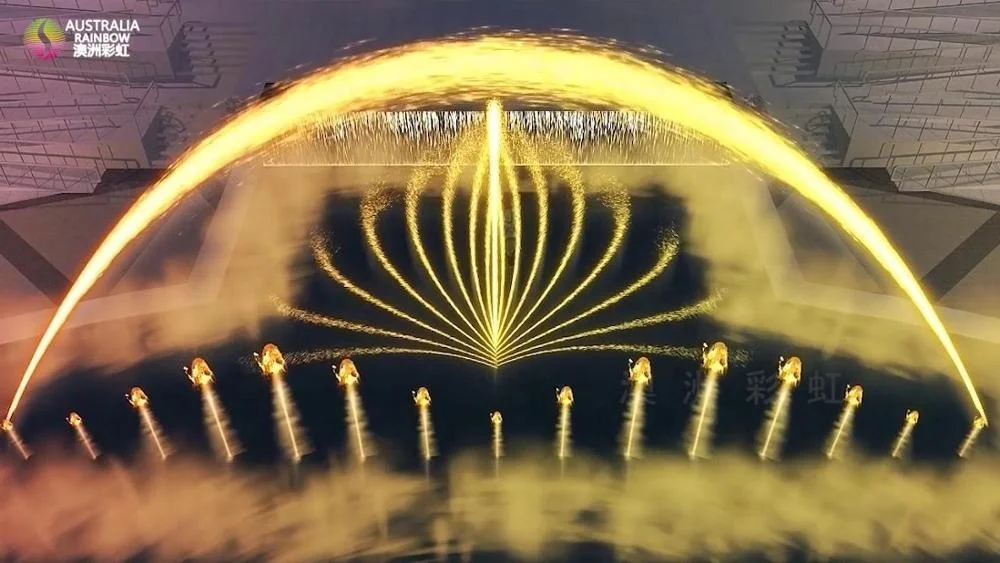 Amazing Outdoor Music Flame Decorations Water Fire Fountain