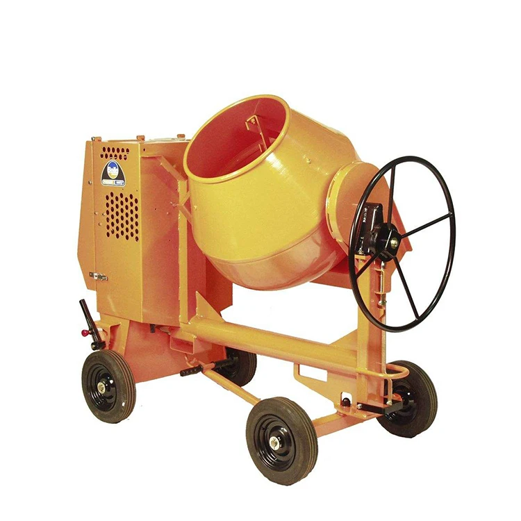 Construction machinery diesel self loading 1 yard mini small portable 350 liter concrete mixer