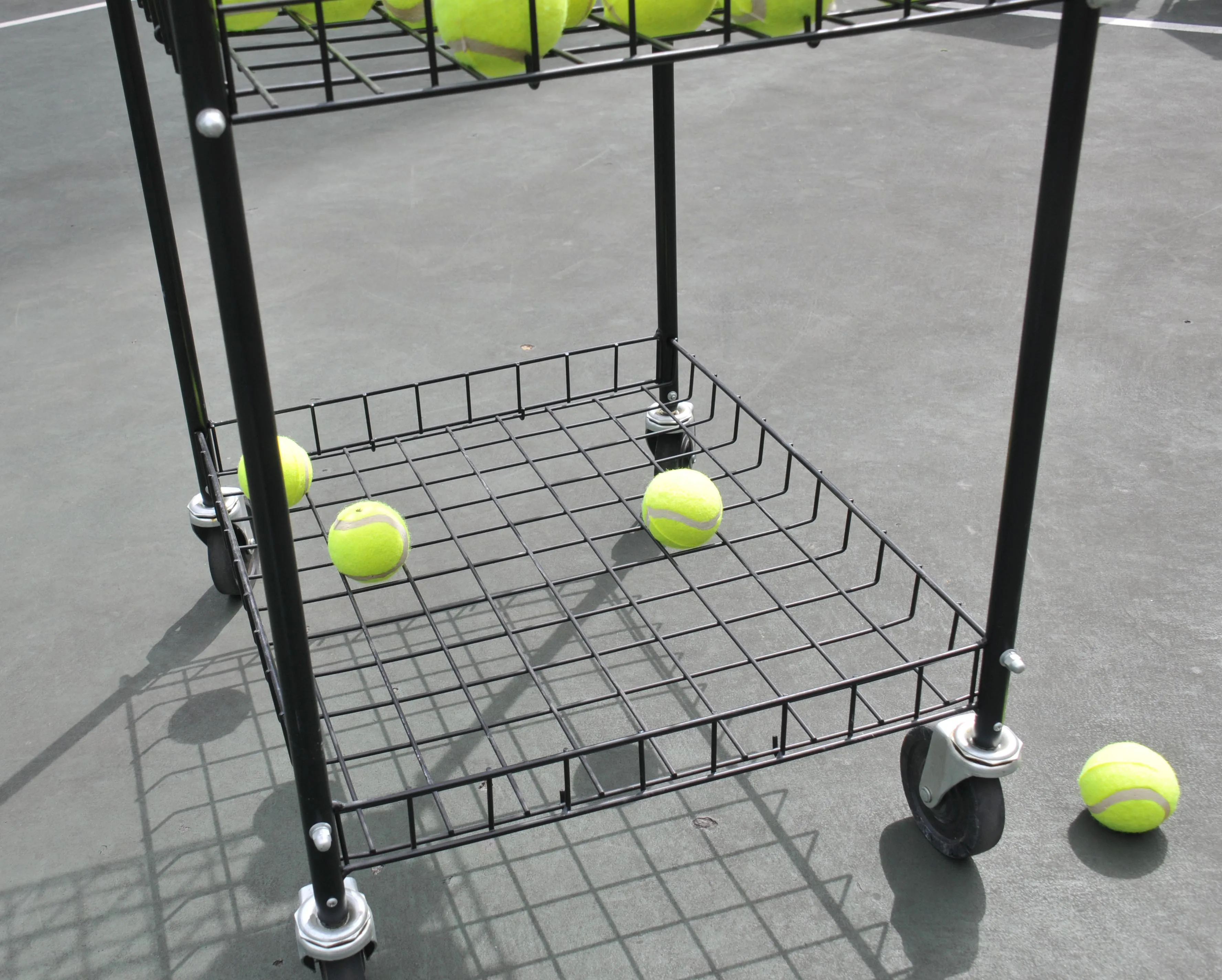 tennis teaching ball carrier ball storage cart holds 325 Balls with 4 wheels
