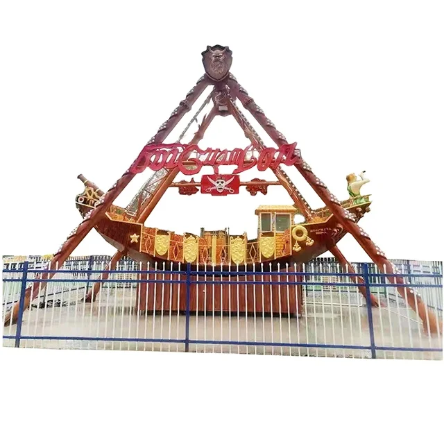 Amusement Park Lunapark Attraction Facilities Manufacturer Thrill Equipment Theme Rides 24 40 Seats Pirate Ship For Sale