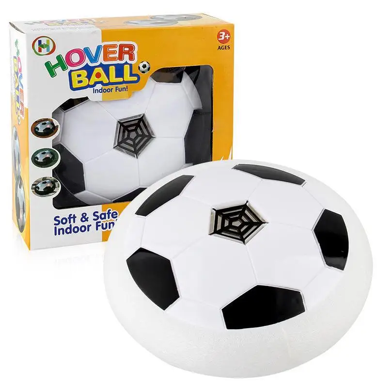Hot Sale Indoor Air Power Training Ball Playing Football Game Hover Soccer Ball Toys With Light And Music For Kids
