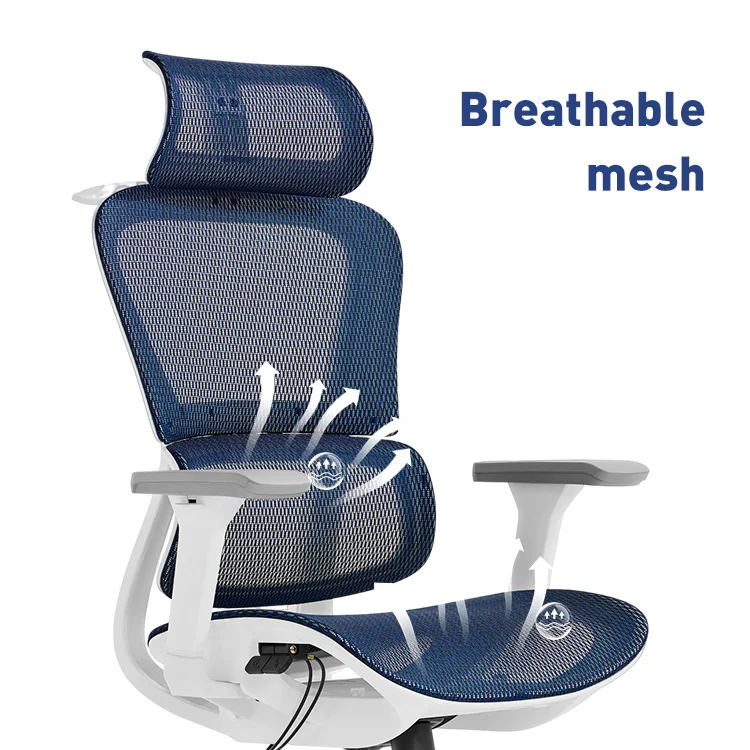 Wholesale manufacturer ergonomic luxury 3d full mesh ergonomic executive office chairs  boss desk chair