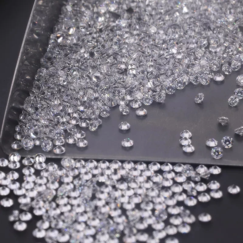 Factory 0.8-2.9mm Loose Moissanite Diamond Stone Round Brilliant Cut White Moissanite