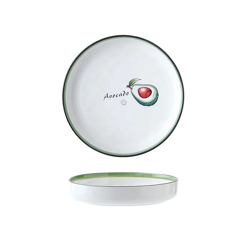 
Ceramic oven air fryer special tray creative web celebrity girly heart cutlery ins style baking plate 