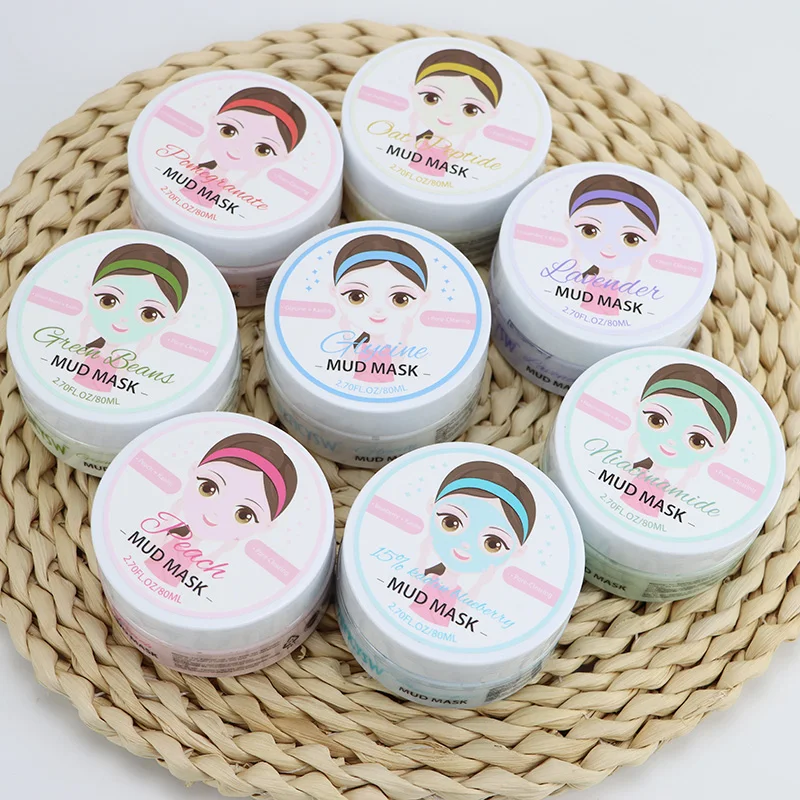 Clay Face Mask Skin Care Product Pore Reducing Clay Facial Mask to Remove Blemishes, Acne, Oil, and Impurities