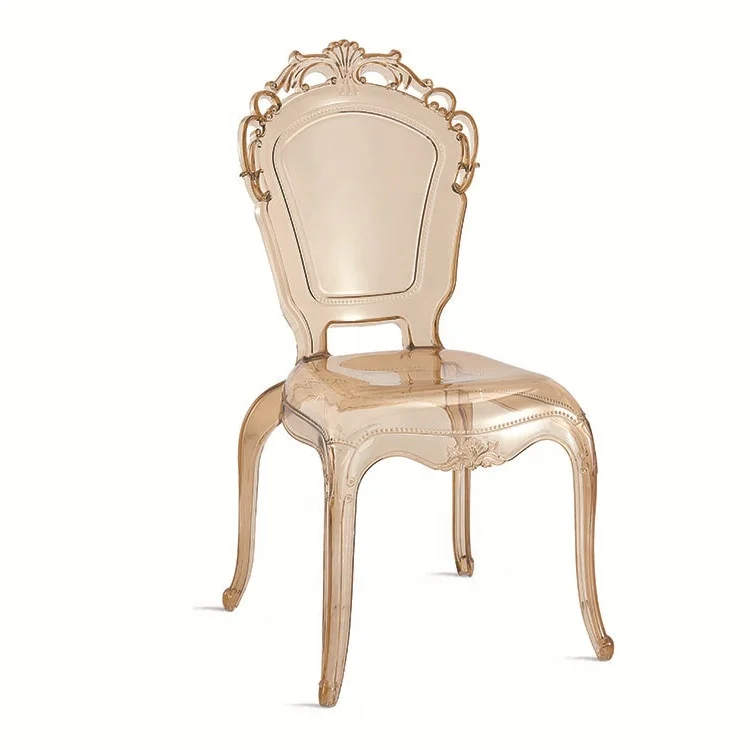 wholesale China beauty acrylic clear resin wedding Epoque belle wedding chair