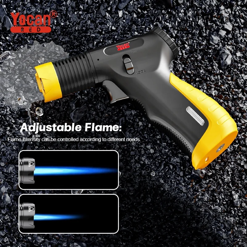 Portable TEMPORAL heating jet flame welding piezo ignition windproof gas blow butane torch lighter