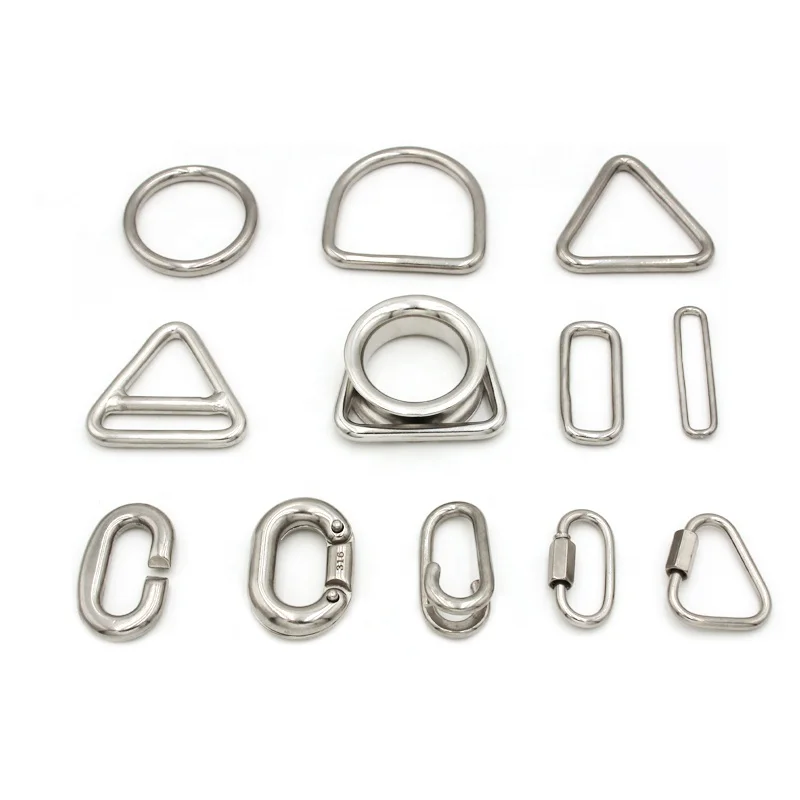 High Quality Rigging Hardware Stainless Steel 304 316 Welding Triangle Ring with Cross Bar