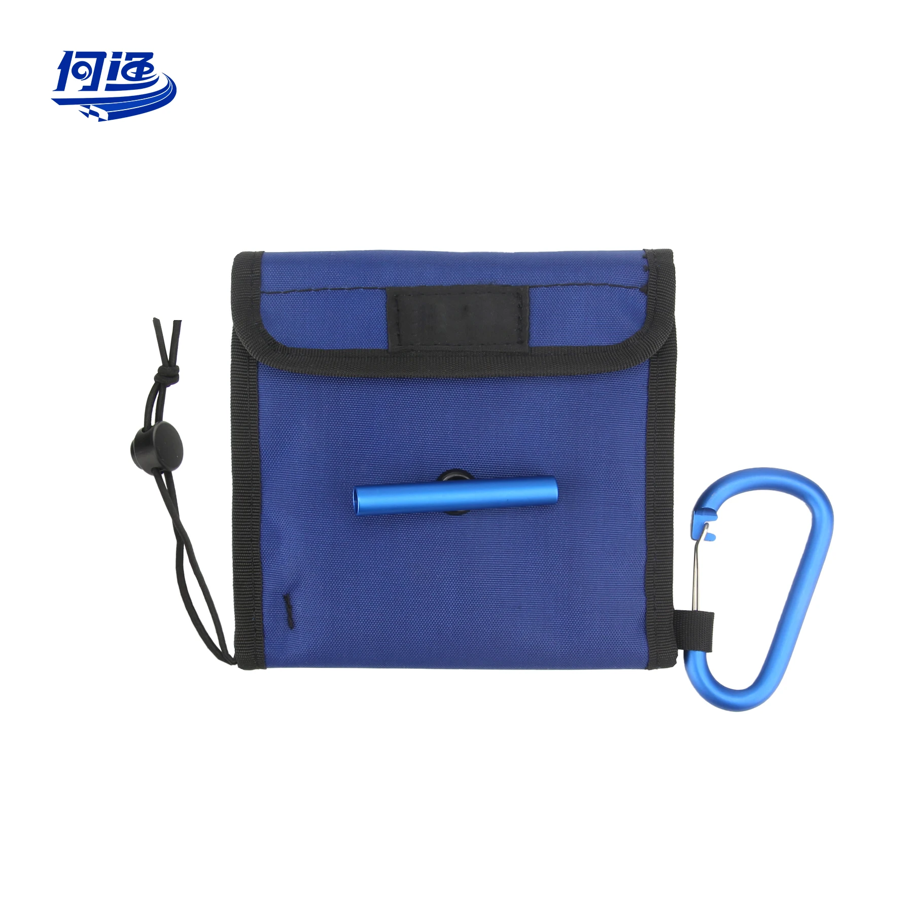 High Grade 10 Pockets 5.11inch Fly Fishing Leader Tippet Line Wallet Leader Case for Tippet line Storage Bag With Carabiner Hook