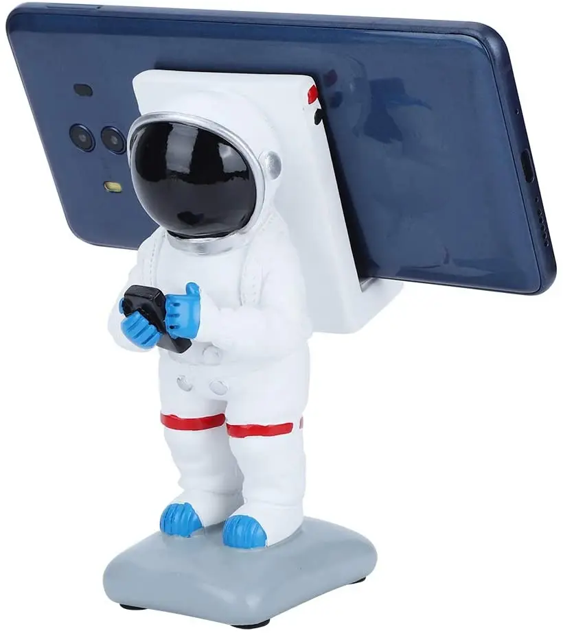 Newest Creative Astronaut Shape Phone Cradle Dock Durable Desktop Mobile Phone Stand Holders For Phones