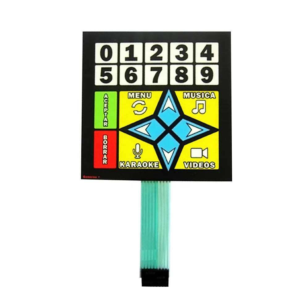 Manufacturer customization push capacitance touch button membrane switch key pad