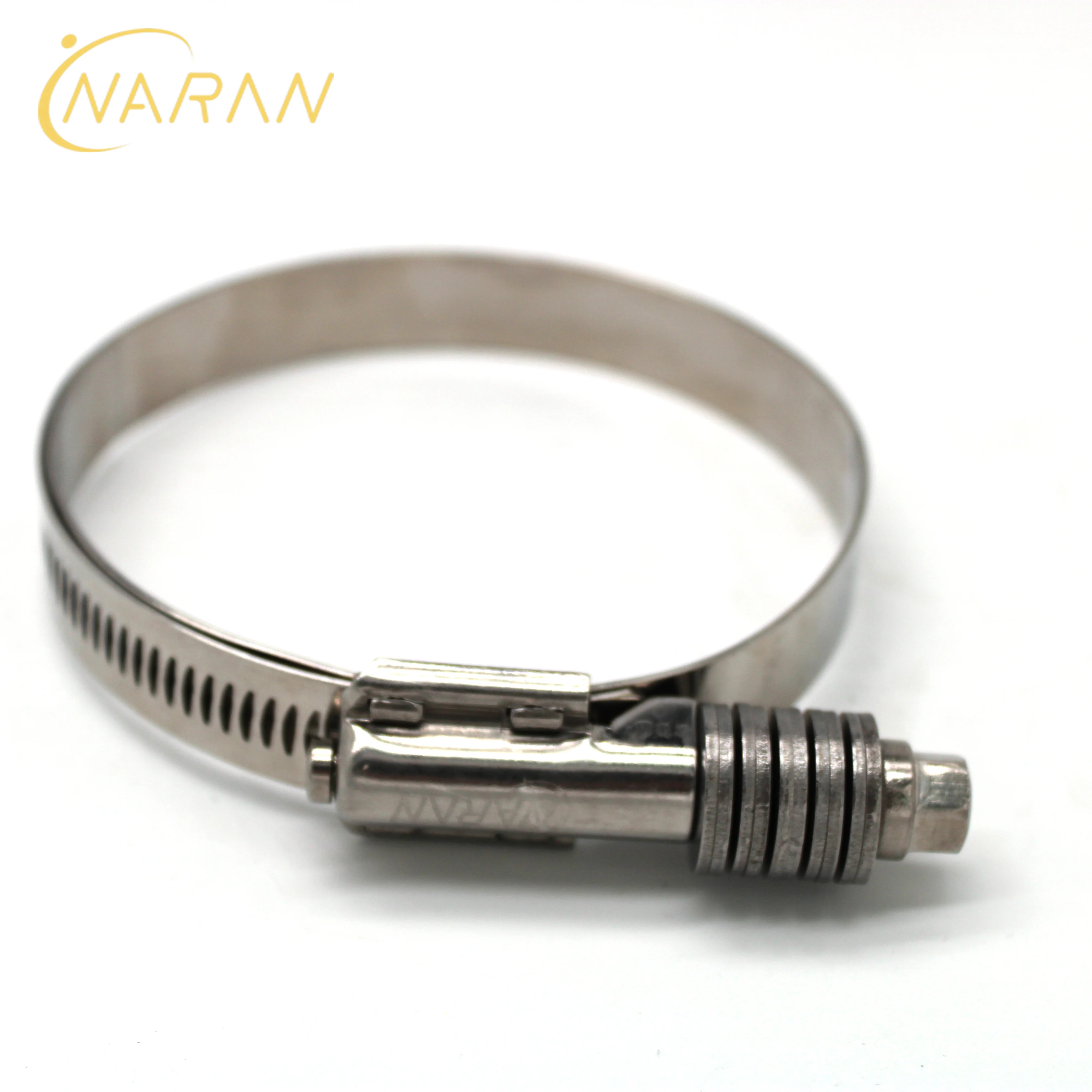 
American type perforated heavy duty high torque constant tension hose clamp 