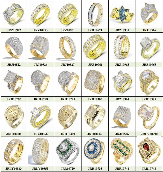 Jasen Jewelry Custom made large 925 silver championship rings or specialized Hip Hop Ring Jewelry for Men