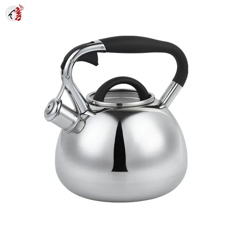 Realwin mirror surface tea kettle Gas Stove Top Customized Stainless Steel Whistling Water Kettle