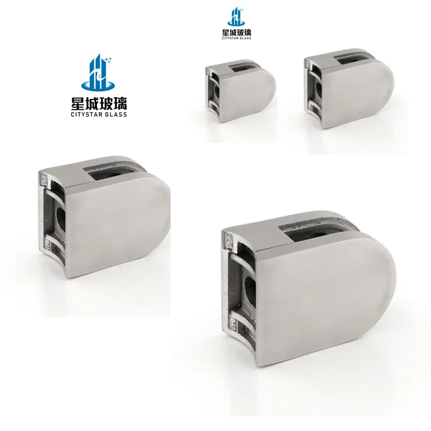 CITY STAR  High quality stainless steel Patch Fitting & Glass Door Clamp for shower enclosure