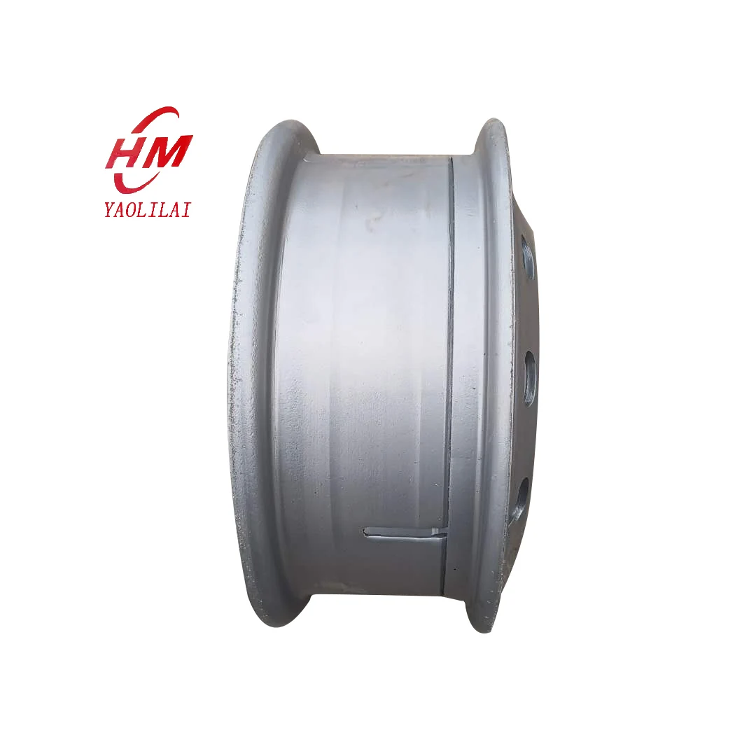 China rims factory Steel wheels rim for sale truck rims 8.5-24 for 1200-24 truck tires