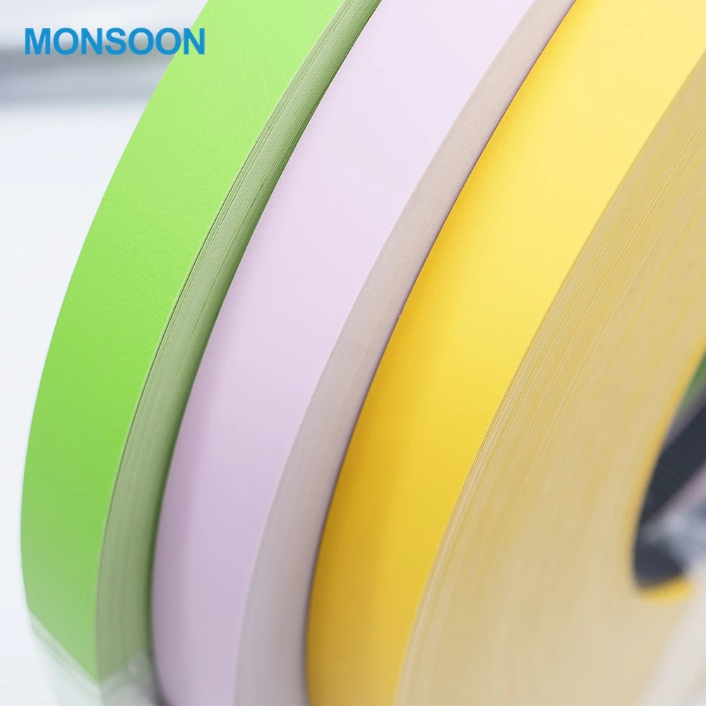 
Glossy furniture cover Solid color PVC plastic edge band tapes 