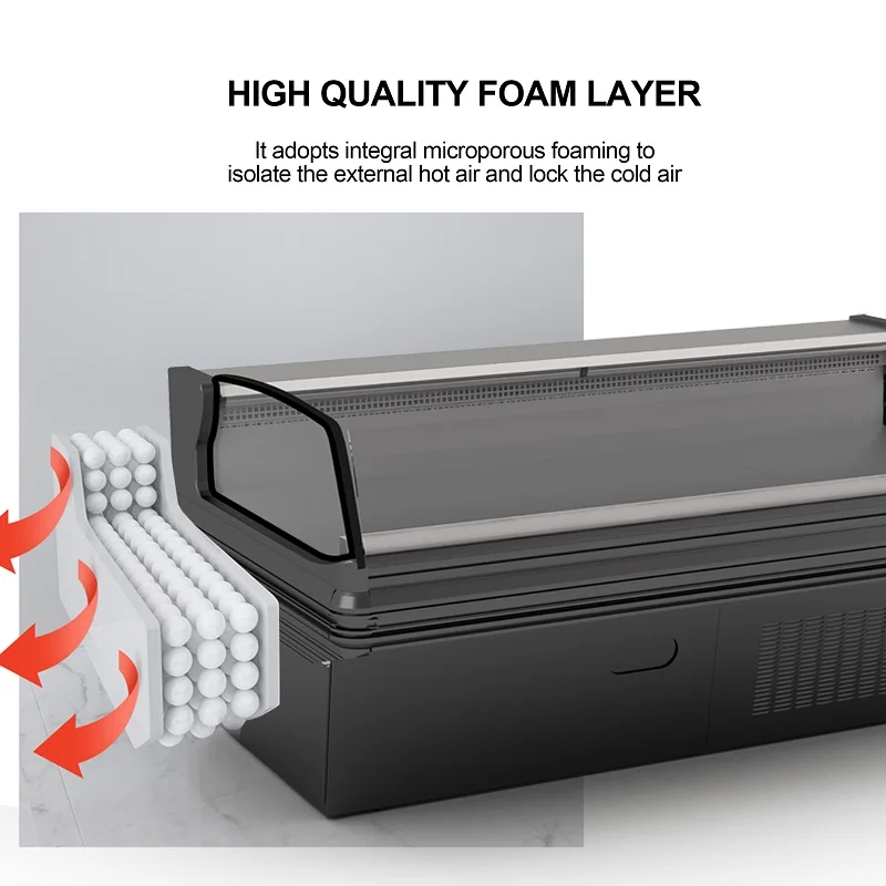 Butcher Meat Shop Refrigeration Equipment Supermarket Delicatessen Display Refrigerator Meat Cooler