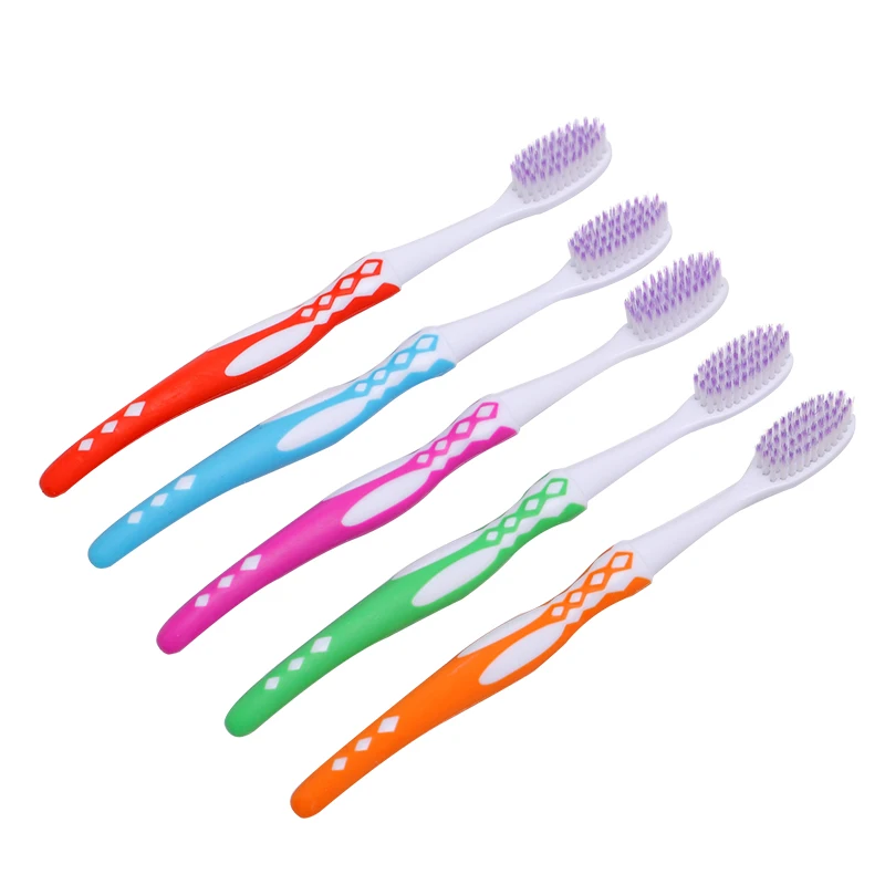 Adult Toothbrush  Cheap  Soft Double-tapered Bristles Toothbrush Customized Color OEM