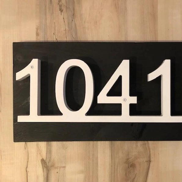 Металлический 3D светодио дный светильник с номерами для дома наружный водонепроницаемый домашний гостиничный дверной из нержавеющей стали