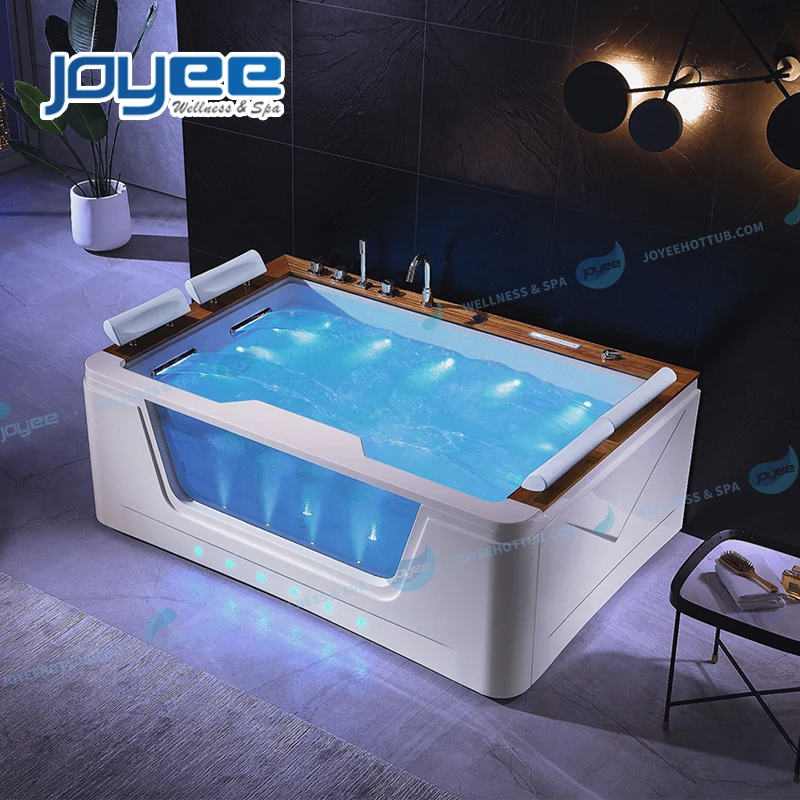 JOYEE 4 person indoor bathroom tub and shower jetted whirlpool jacuuczzi massage bathtub massage acrylic for sale price