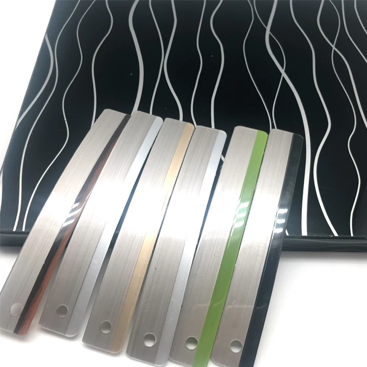 factory produce kitchen cabinet Double Color Edge banding tape PVC 3D Acrylic PMMA Edge Banding