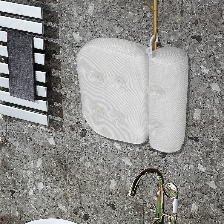 Оптовая продажа анти-клещ спа ванна подушка мягкая и удобная роскошная ванна 3D воздушная сетка подушка для ванной