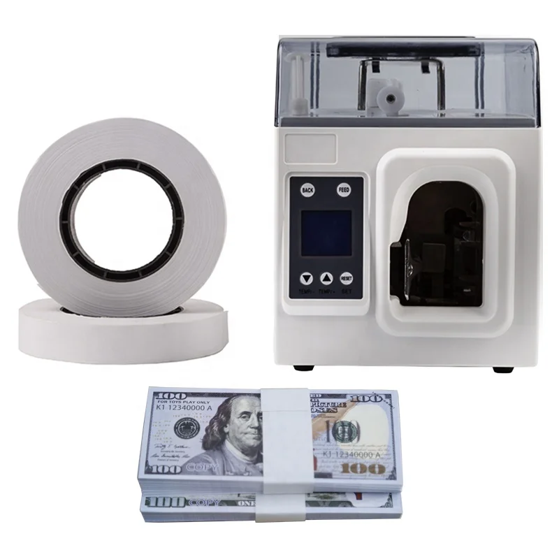 JB-231-3 Automatic Banknote Currency Bander Euro CFA Bill Notes Bundling Machine Strapping Banding Device