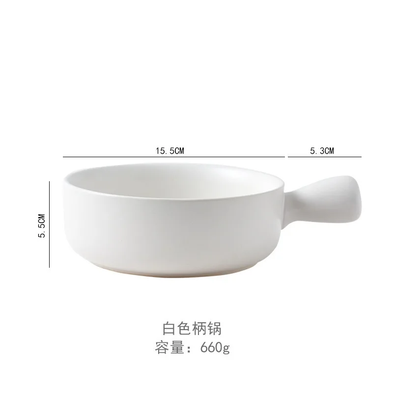 8 inch  Roasting Lasagna Pan Ceramic Baking Dish for Oven  Bakeware with Handle