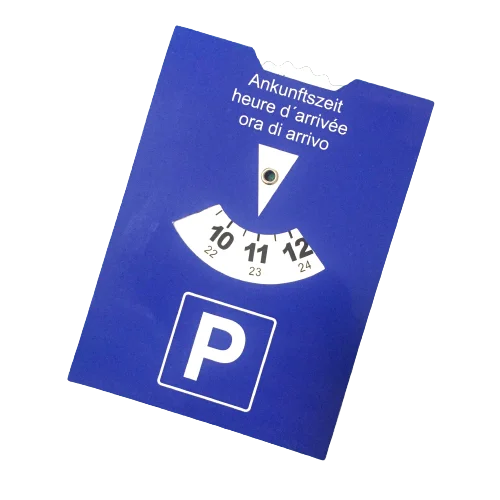 Custom Logo Paper Parking Disc Timer Clock Car Advertising Gifts