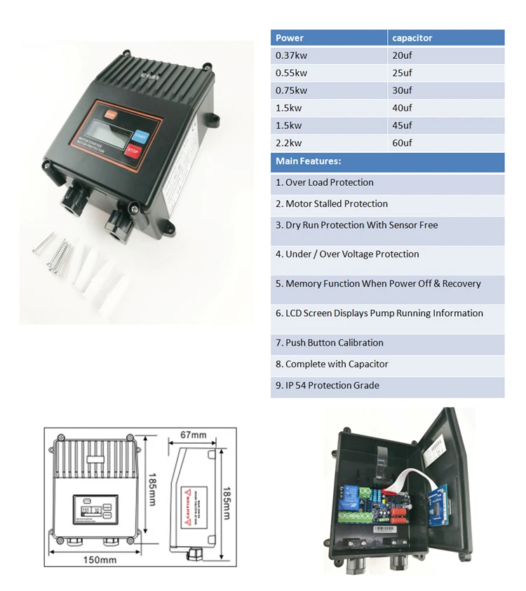 China Good Quality Submersible Water Pump For Well 5hp Electric Well Motor