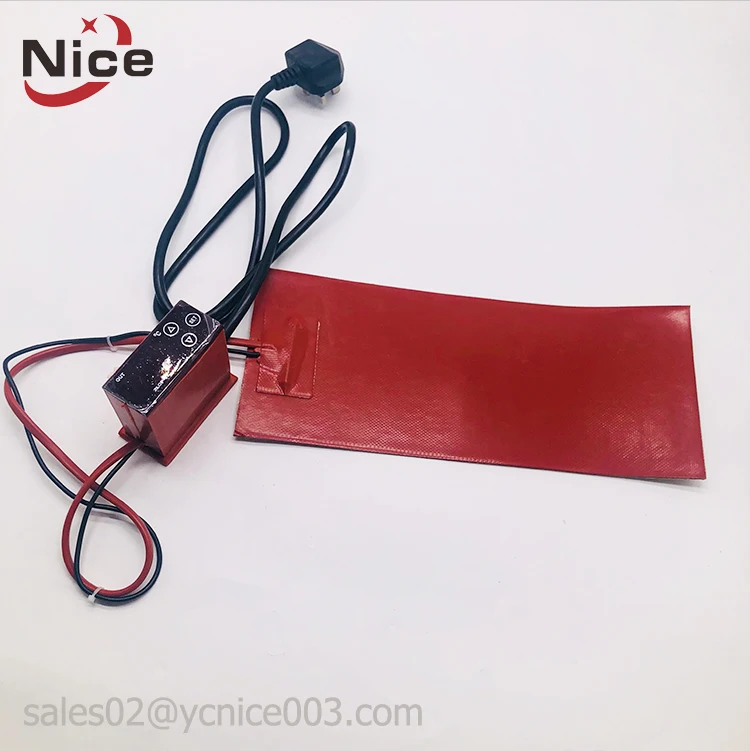 Flexible heat strip 12v machine heating silicone rubber thin film