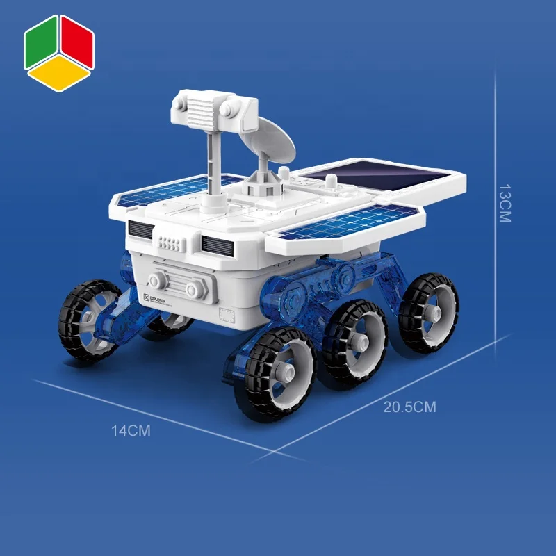 QS игрушка «сделай сам» солнечная планета Rover Mars Исследование автомобиля ствол образовательная электрическая Самосборная Строительная на солнечной