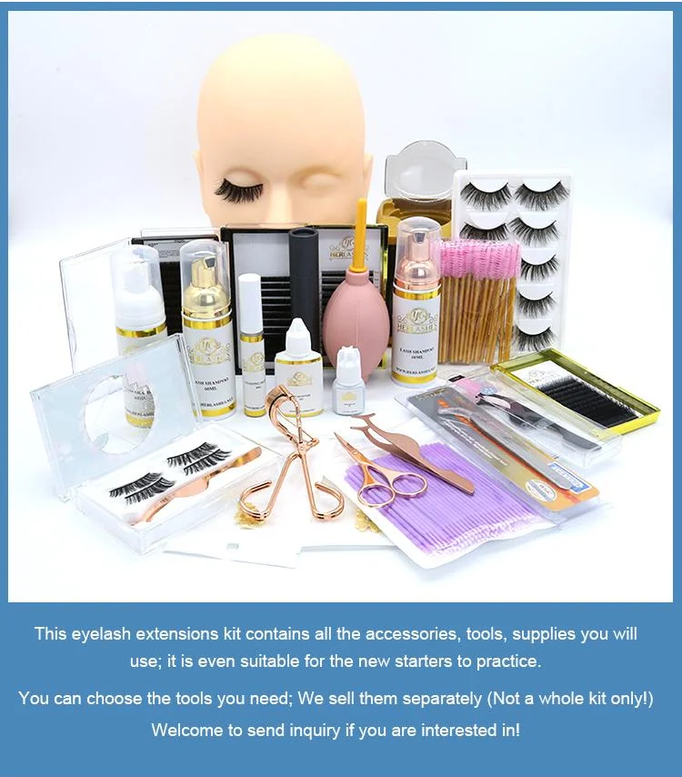 Professional Eyelashes Extensions Tools Accessories Training Starter Kits Sets Box