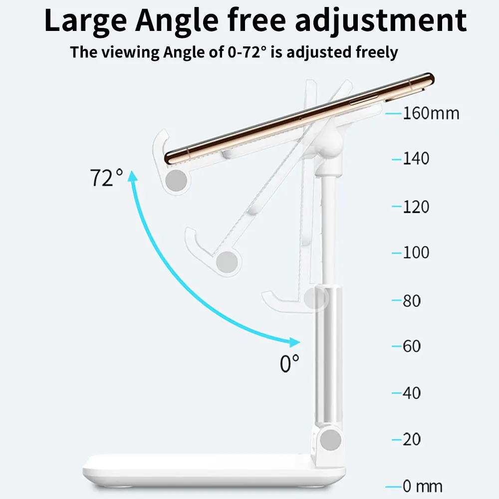 Free Shipping 1 Sample OK Non-slip Silicone FLOVEME Foldable Phone Stand Adjustable Mobile Stand Phone Tablet Holder Stand