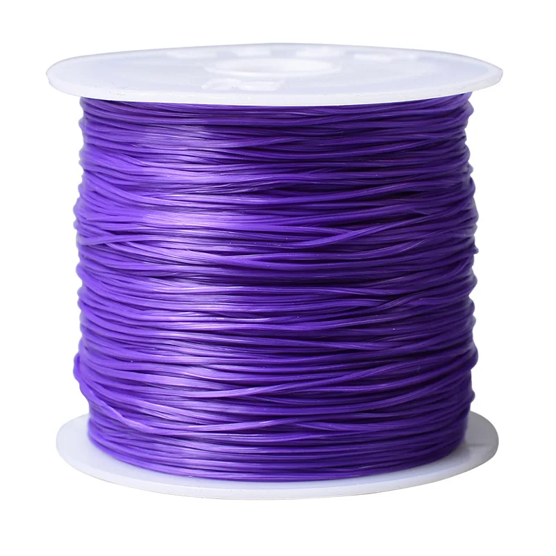 LONGJIE 0.5MM polyester jewelry elastic beading cord for DIY beaded bracelet making