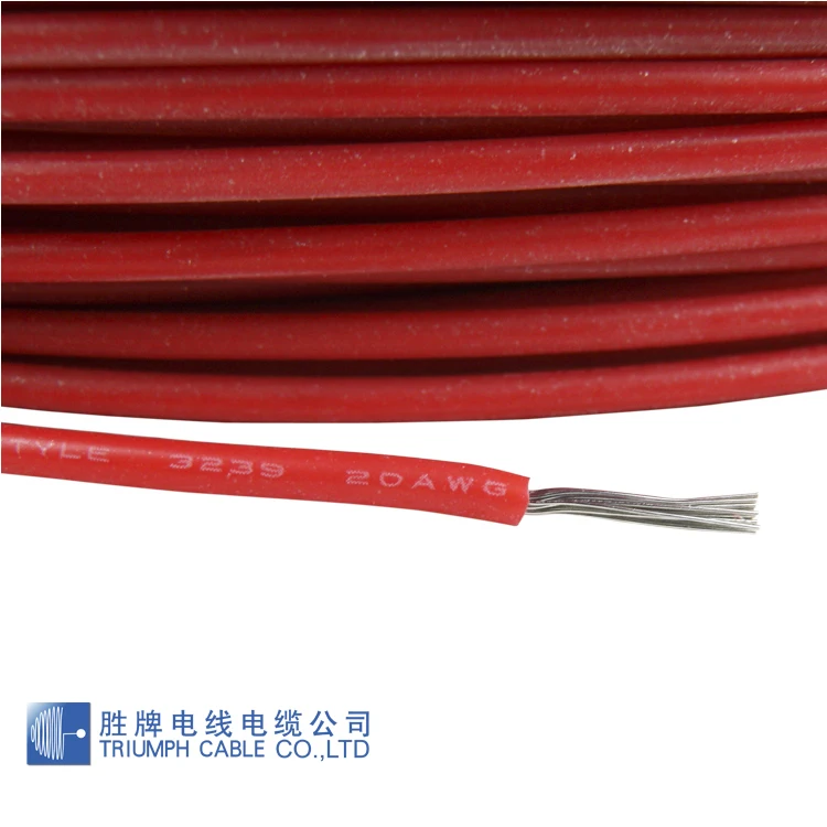 UL3239 завод окружающей среды силиконовые гибкий провод и кабель 24AWG