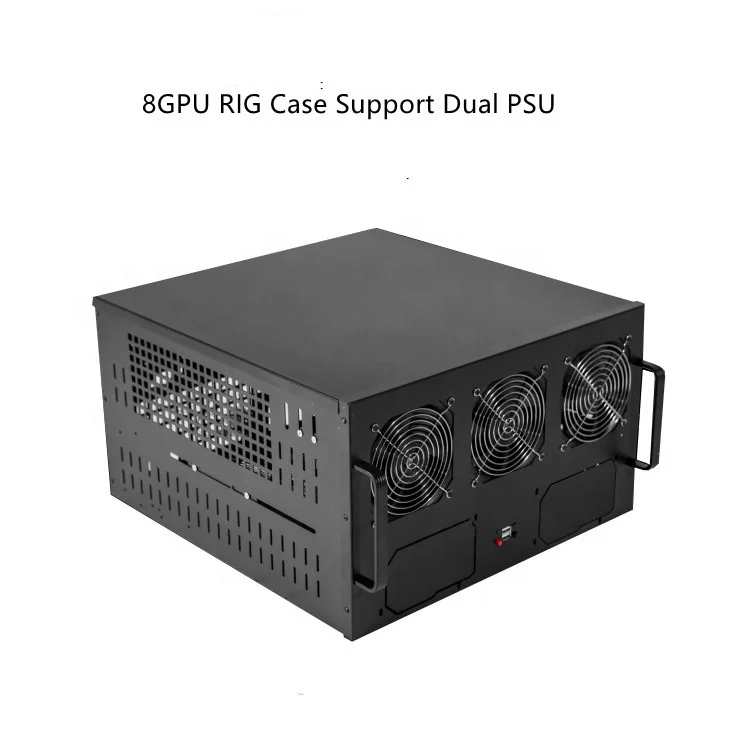 Чехол для графической карты компьютера 6U 6 gpu 8 с несколькими вентиляторами рассеивания